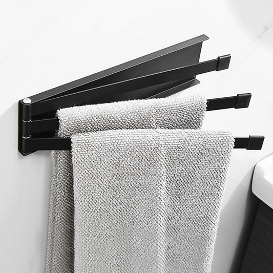 Toilet Punch-free Iron Folding Towel Rack