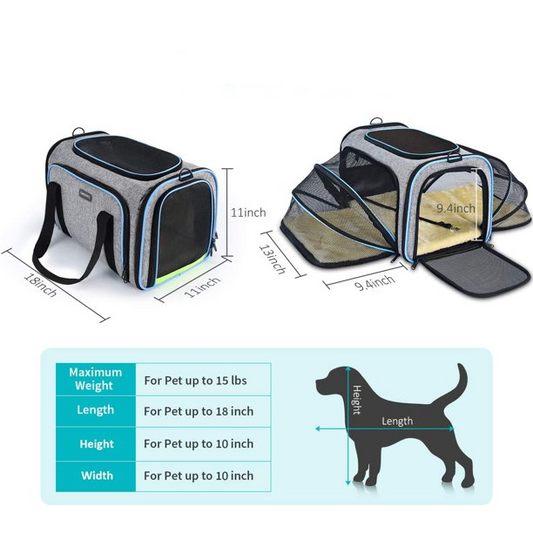 Expandable Travel Pet Bag