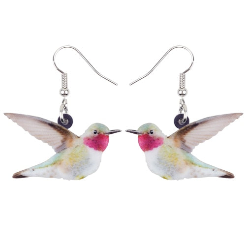 Acrylic Bird Earrings - Gitelle