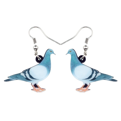 Acrylic Bird Earrings - Gitelle