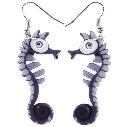 Long Hippocampus Earrings - Gitelle