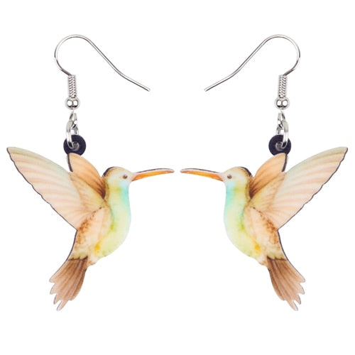 Acrylic Bird Earrings - Gitelle