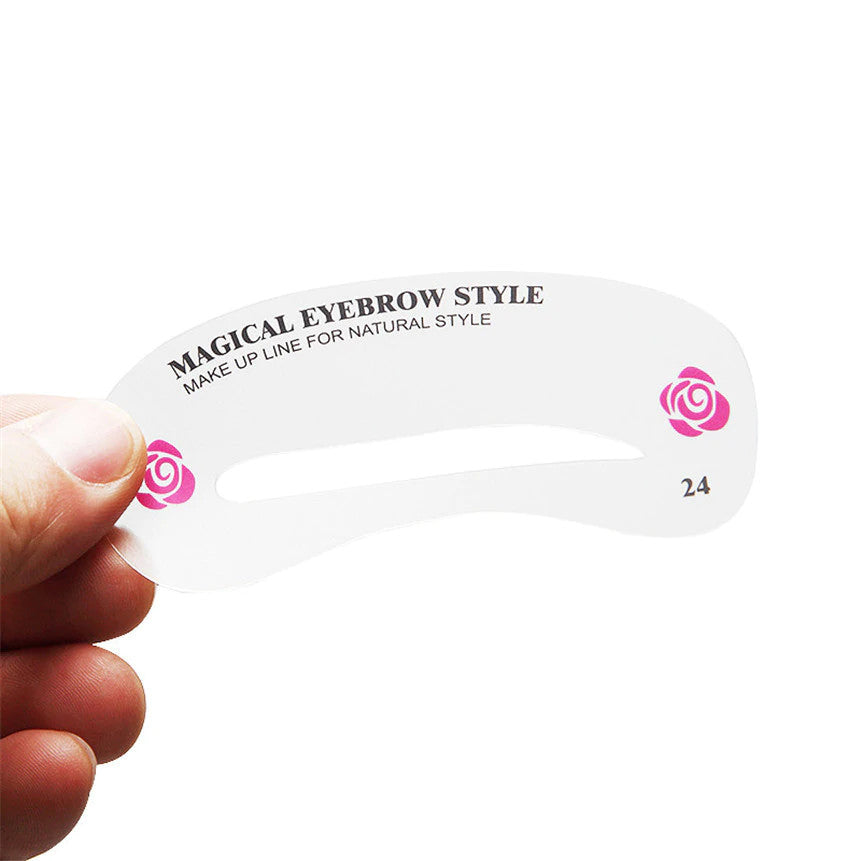 Professional Eyebrow Stencil 24-pcs Set - Gitelle