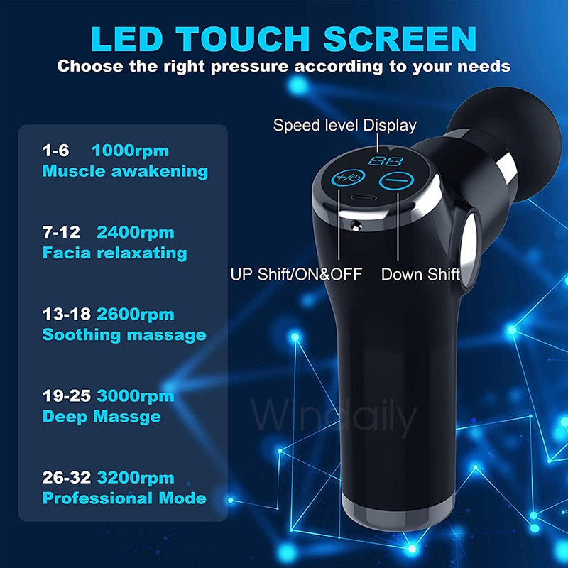 Mini LCD Massage Gun