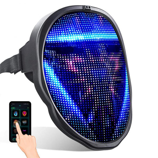 Interactive LED Halloween Party Mask