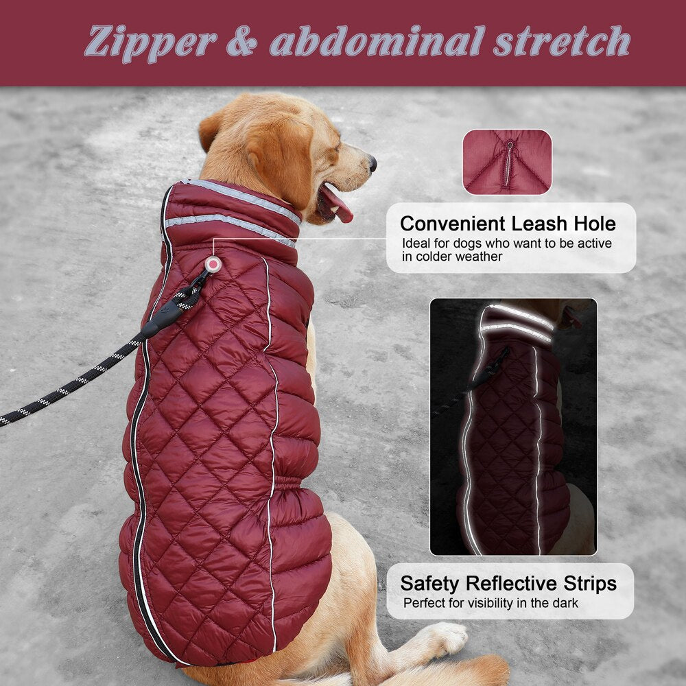 Winter Waterproof Soft Warm Dog Coat