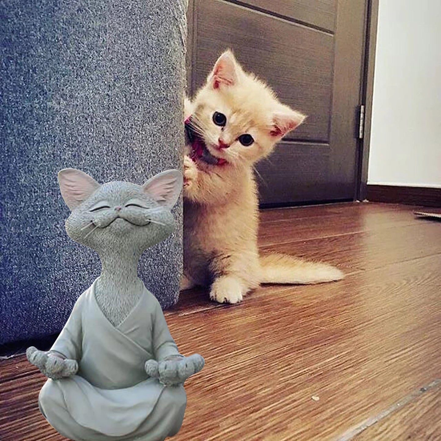 Happy Buddha Cat