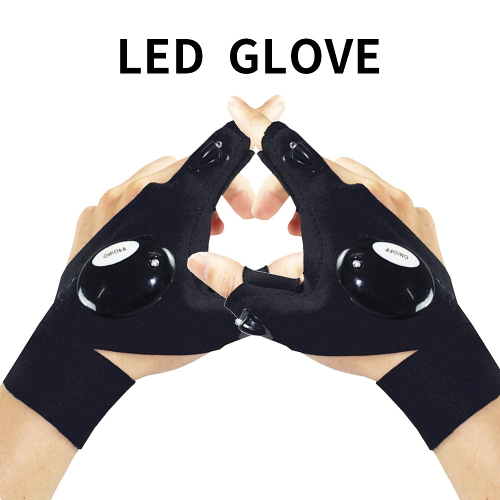 LED Light Waterproof Gloves