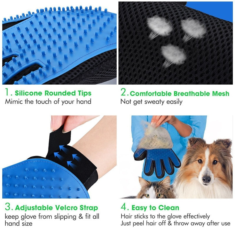 Rubber Pet Glove Brush