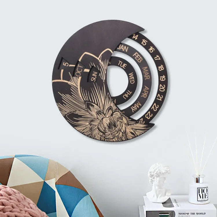 Wooden Hanging Moon Perpetual Calendar™