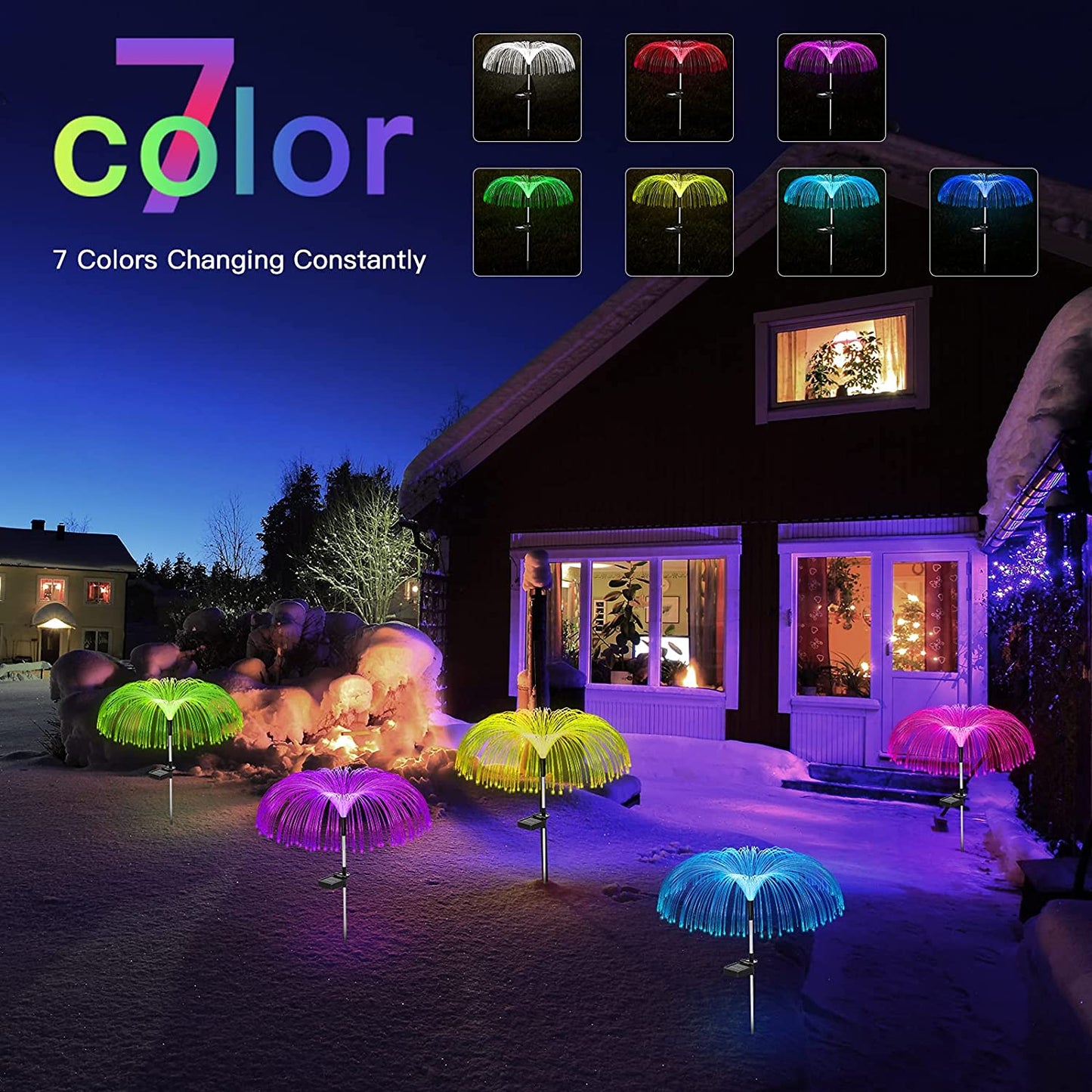 Solar Jellyfish Garden Lights