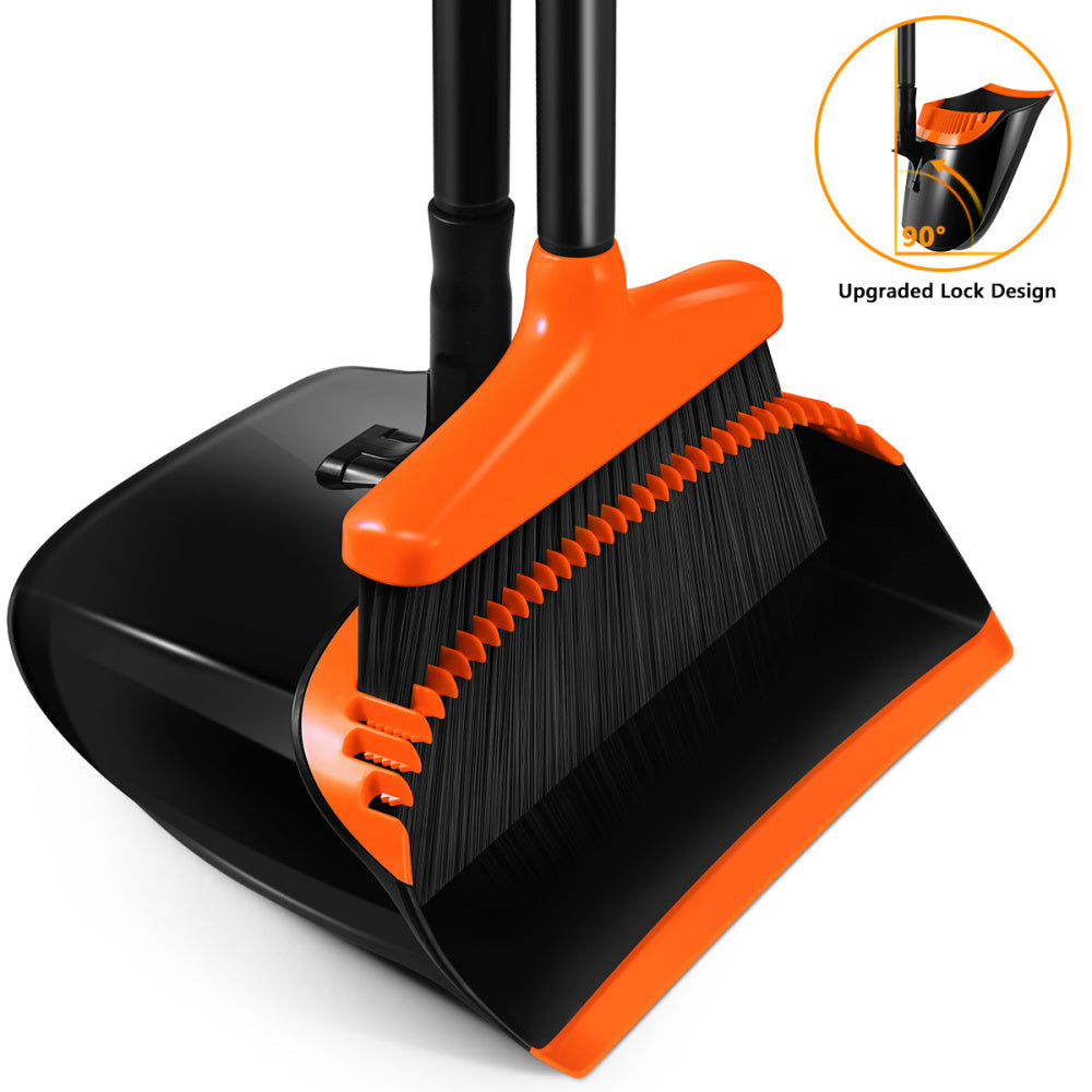 Space-saving Broom And Dustpan