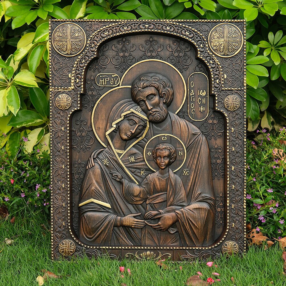 Holy Family Nativity Scene Wood Carving™