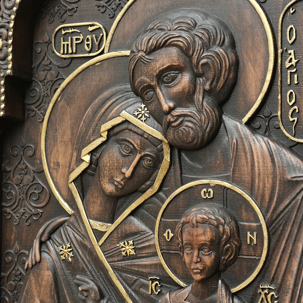 Holy Family Nativity Scene Wood Carving™