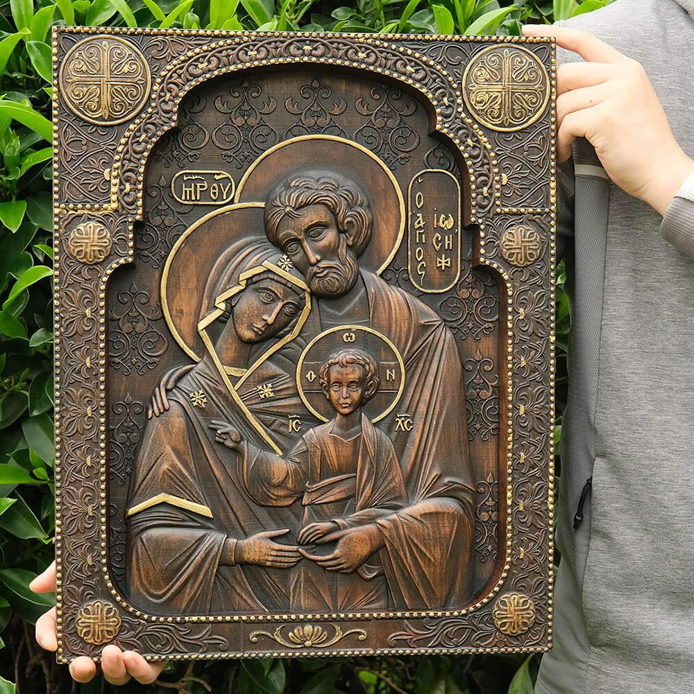 Holy Family Nativity Scene Wood Carving™