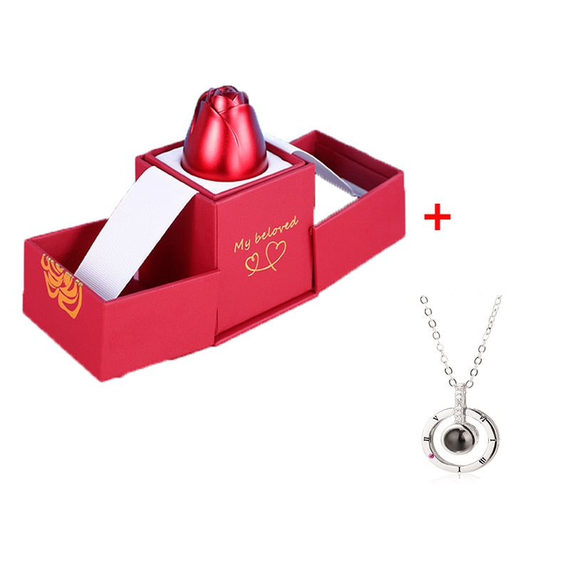 100 Language "I Love You" Necklace With Rose Jewelry Box™