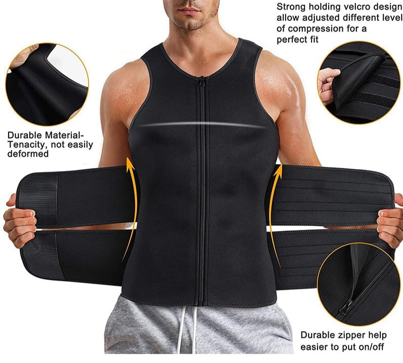 Men Sauna Vest Body Shaper Waist Trainer™