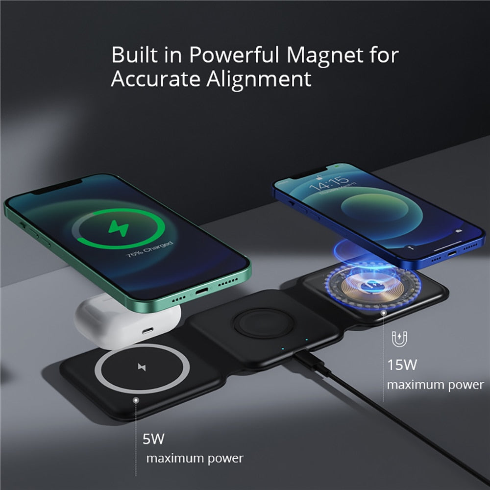 3 In 1 Foldable Magnetic Wireless Charger™