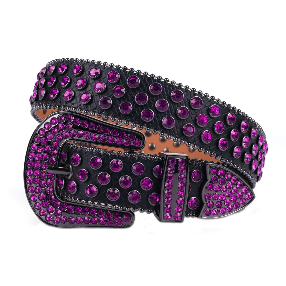 Western Studded Leather Belt™