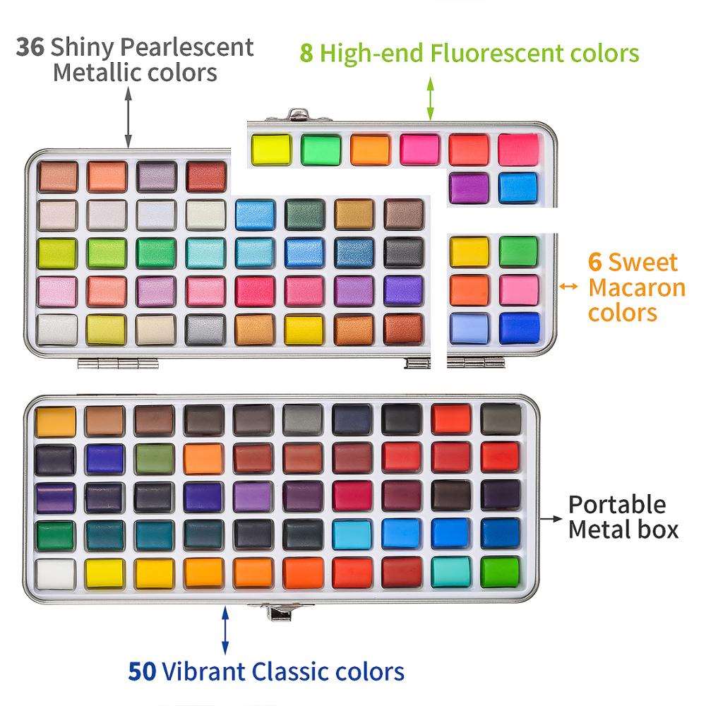 100 Solid Watercolors Paint Set™