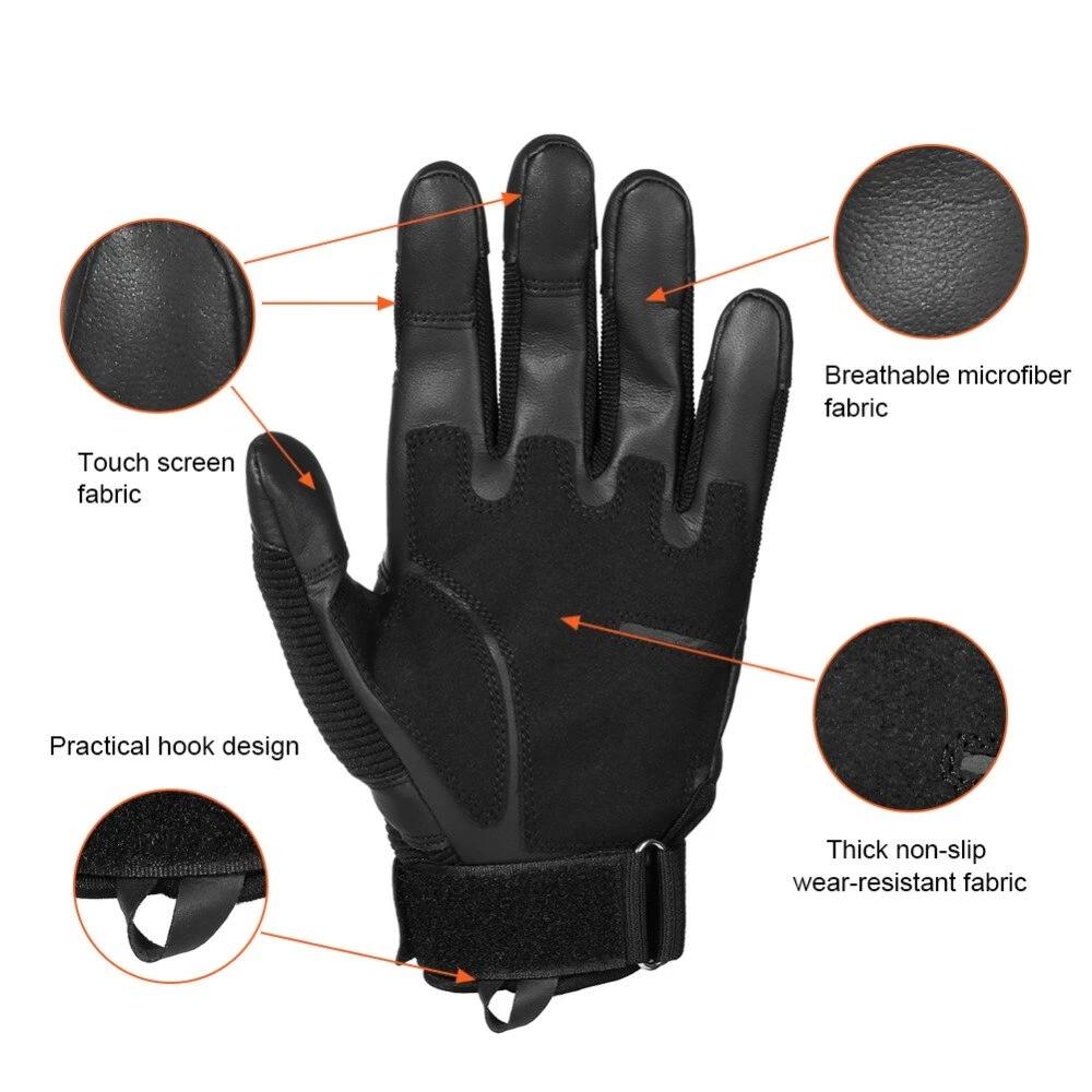 Heavy Duty Full Finger Tactical Gloves - Gitelle