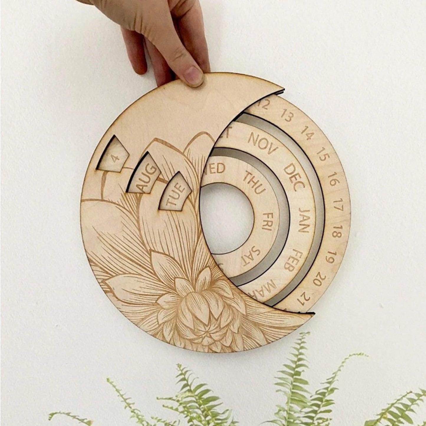 Wooden Hanging Moon Perpetual Calendar™