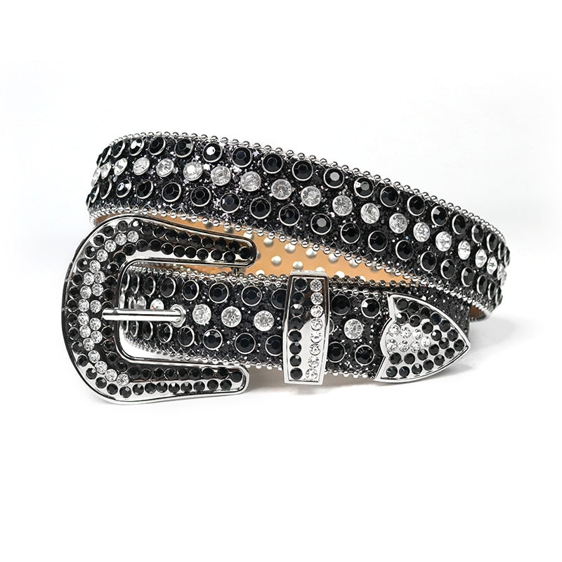 Western Studded Leather Belt™