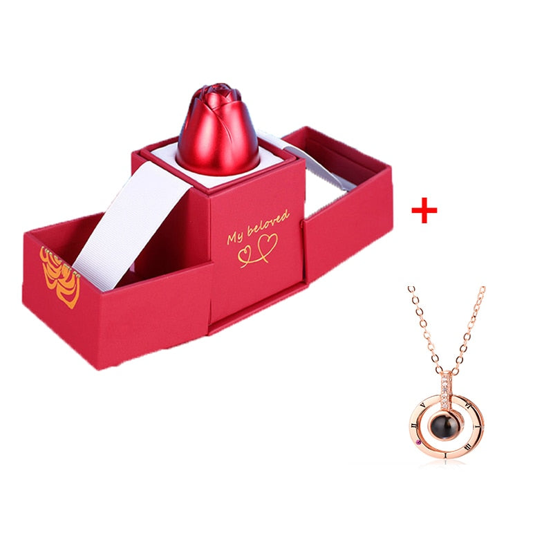 100 Language "I Love You" Necklace With Rose Jewelry Box™