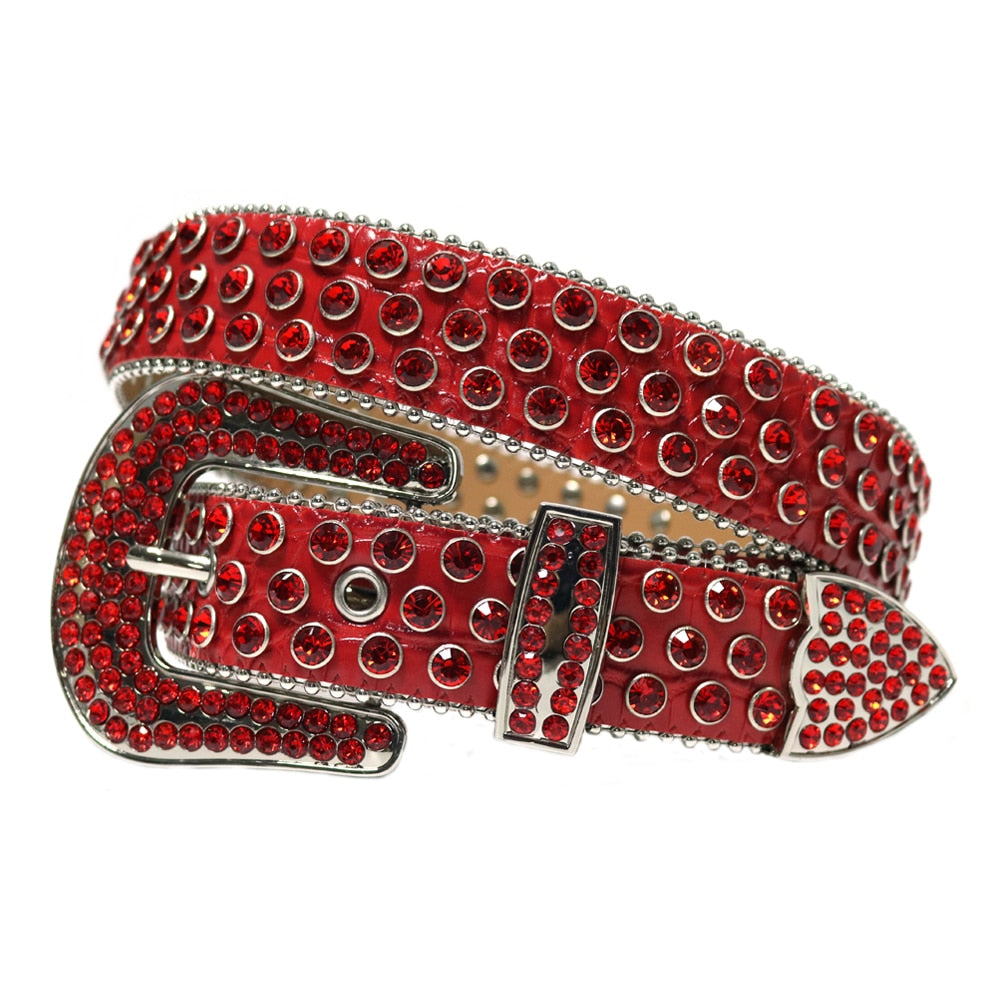 Western Studded Leather Belt™