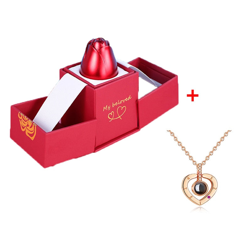 100 Language "I Love You" Necklace With Rose Jewelry Box™