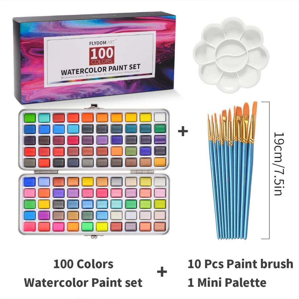 100 Solid Watercolors Paint Set™