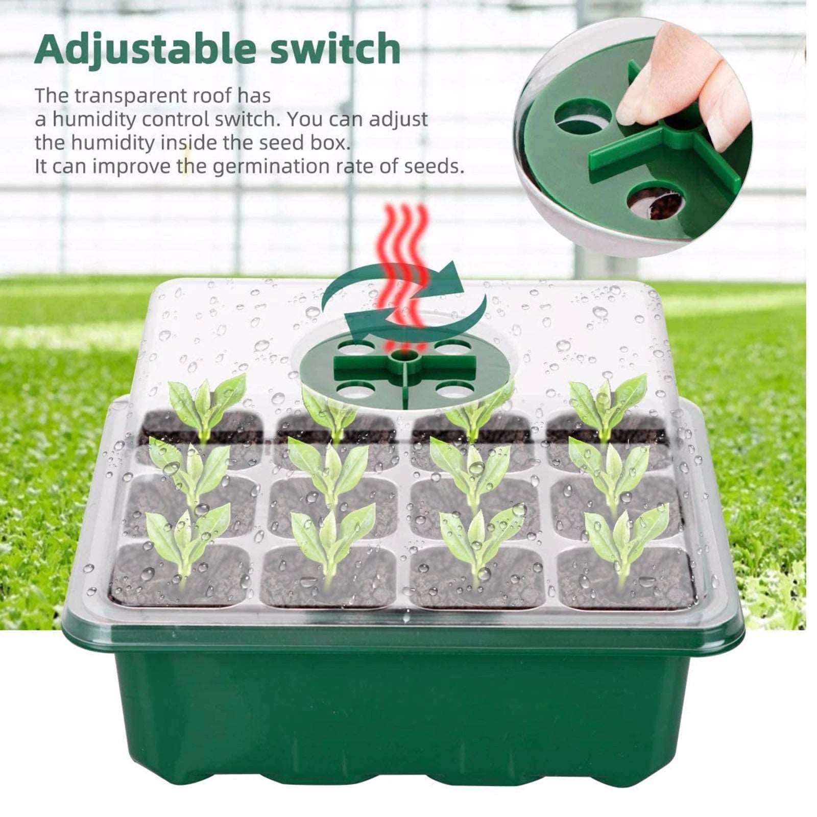 12 Holes Nursery Seed Cultivation Tray™