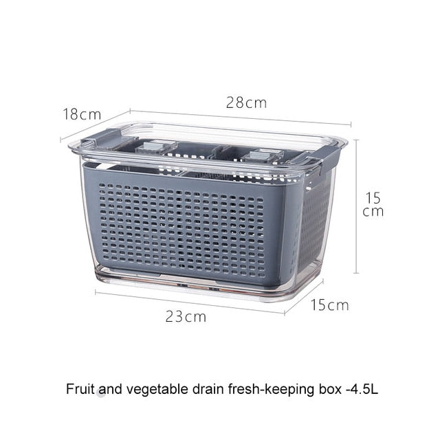 Double-Layer Fresh Storage Basket