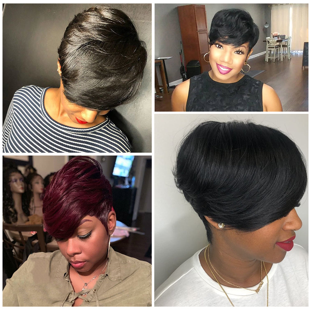 Short Natural Pixie Cut Wig™