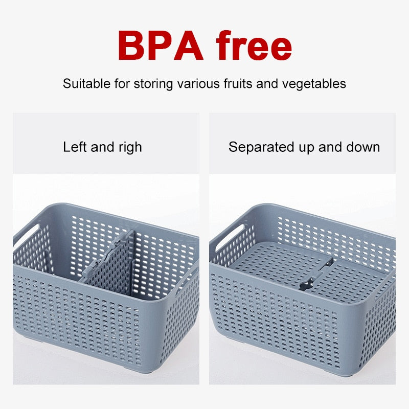 Double-Layer Fresh Storage Basket