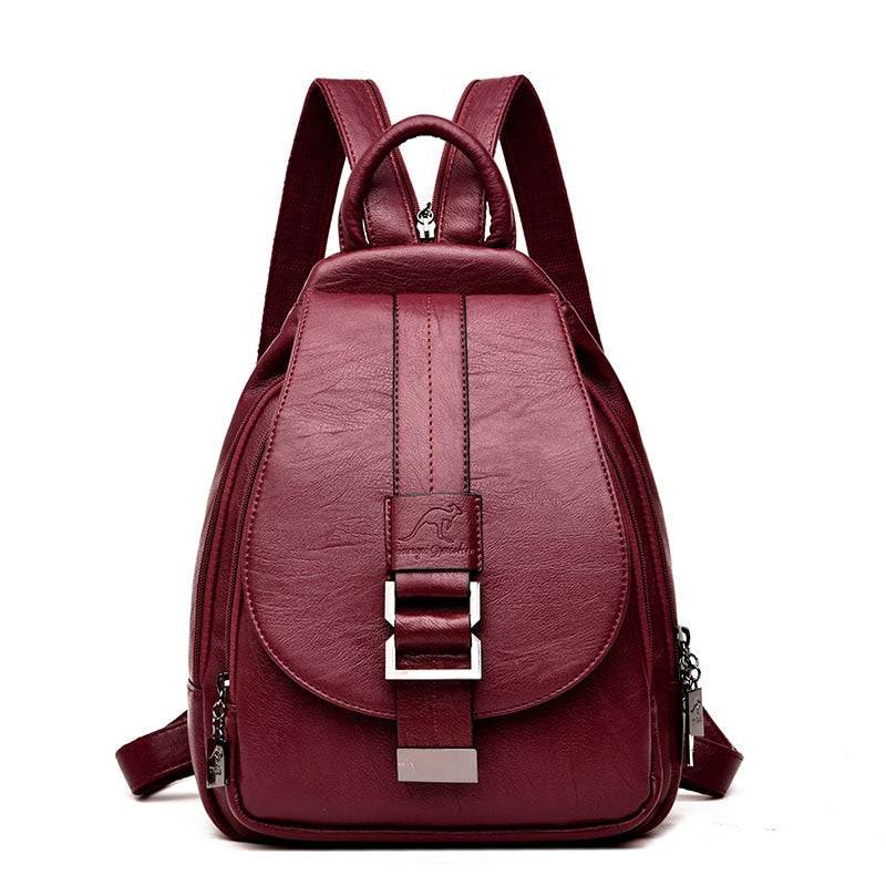 Women Retro Leather Backpack™