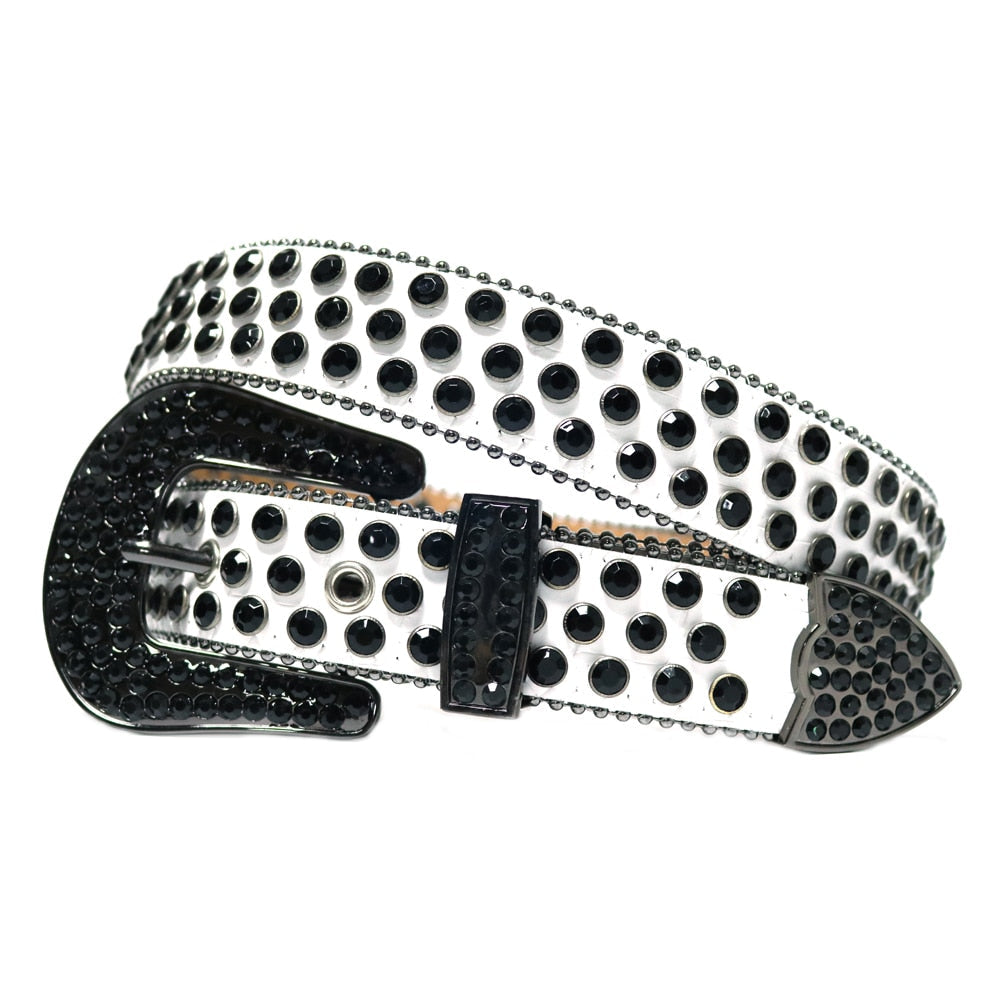 Western Studded Leather Belt™