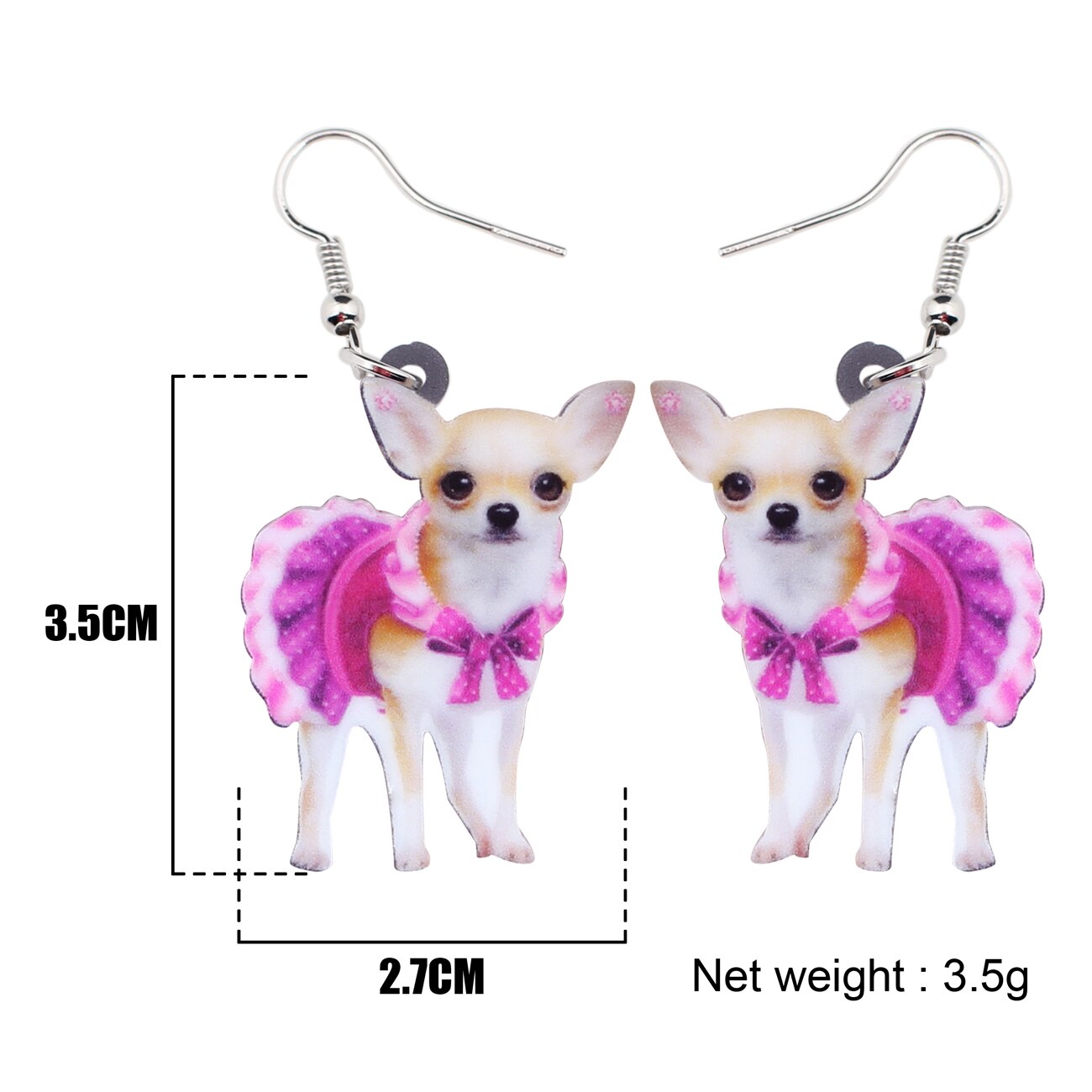 New Acrylic Chihuahua Earrings - Gitelle