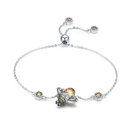 *** NEW 2019 *** Dancing Bees Bracelet - 925 Sterling Silver - Gitelle