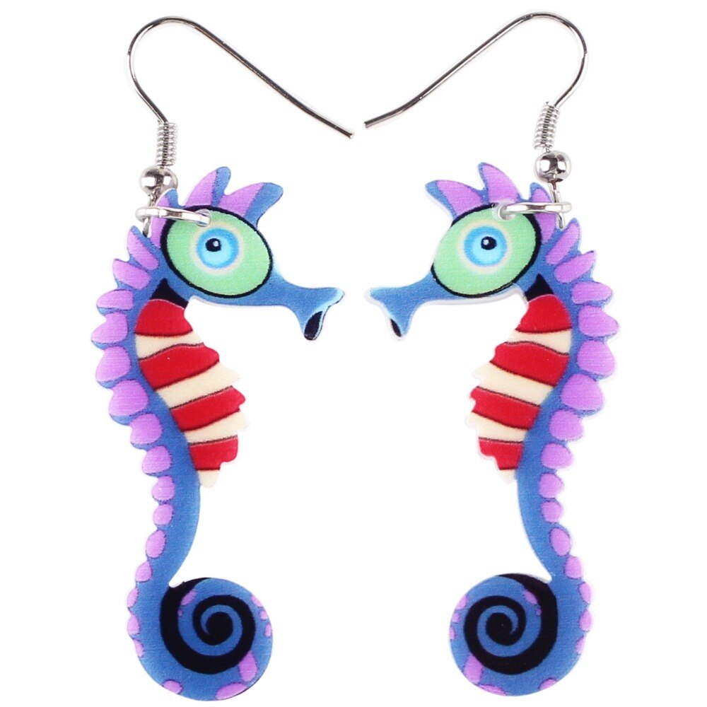 Long Hippocampus Earrings - Gitelle