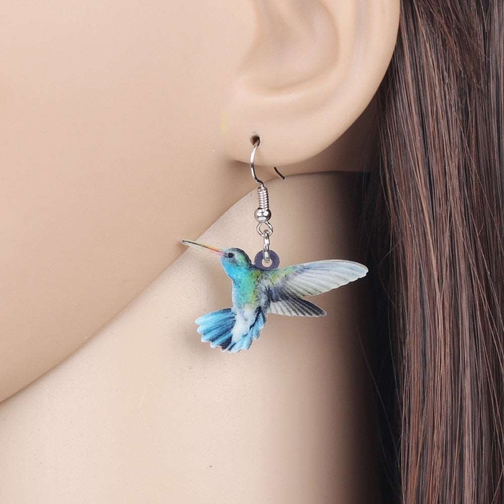 Acrylic Bird Earrings - Gitelle