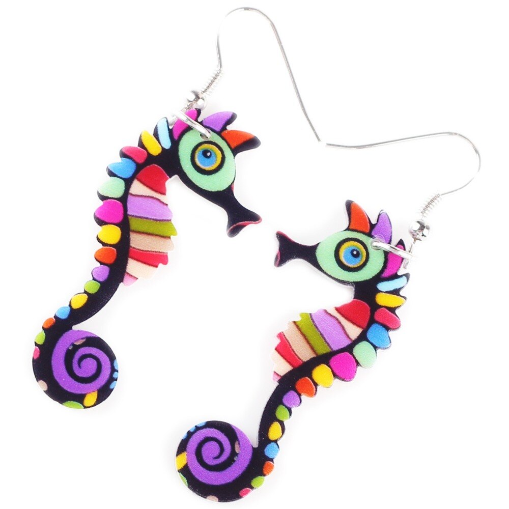 Long Hippocampus Earrings - Gitelle