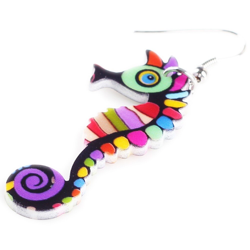 Long Hippocampus Earrings - Gitelle