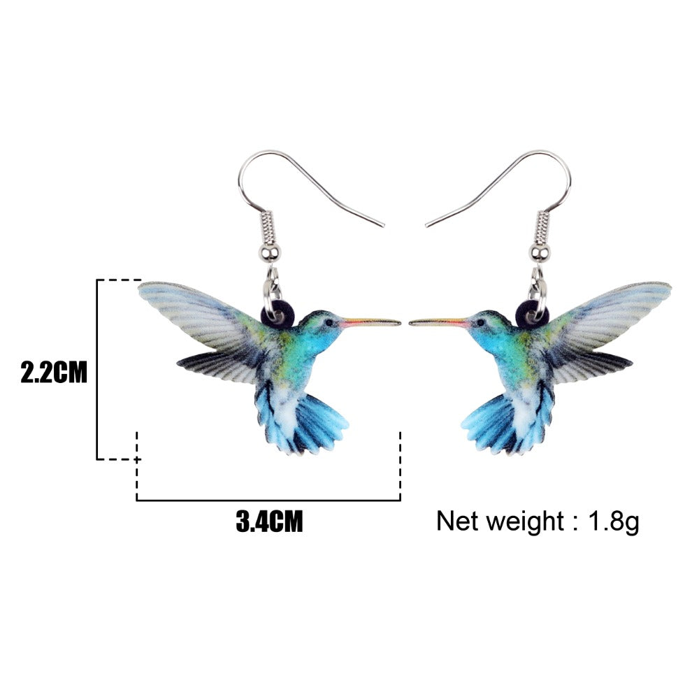 Acrylic Bird Earrings - Gitelle