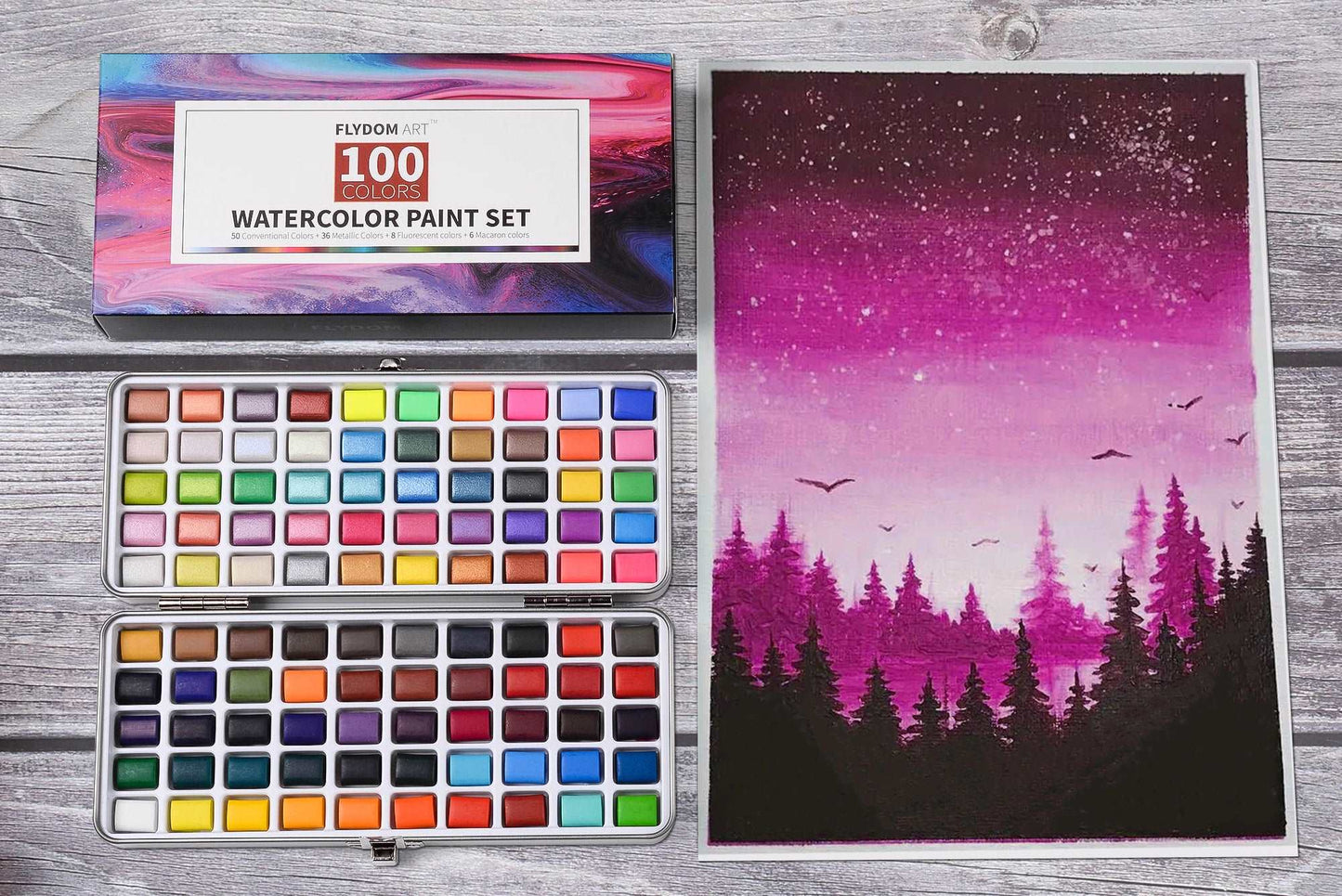 100 Solid Watercolors Paint Set™