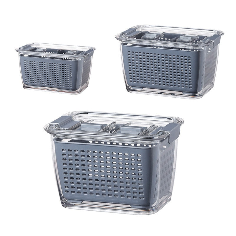 Double-Layer Fresh Storage Basket