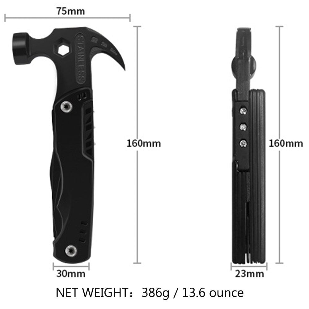 Portable 14 In 1 Multitool Claw Hammer™