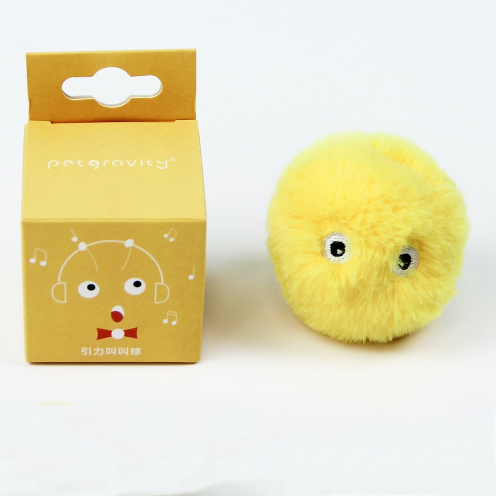 Interactive Cat Plush Ball