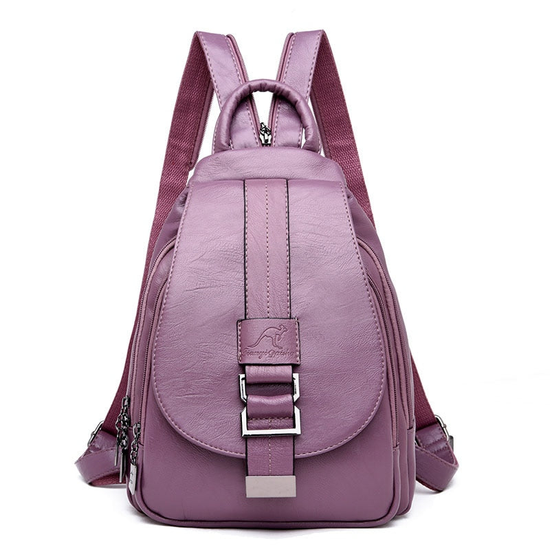 Women Retro Leather Backpack™