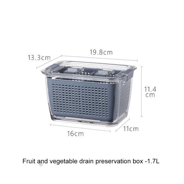 Double-Layer Fresh Storage Basket